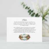 Rustikale Herbsthochzeit am See Begleitkarte (Stehend Vorderseite)