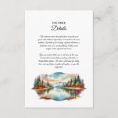 Rustikale Herbsthochzeit am See Begleitkarte (Vorderseite)