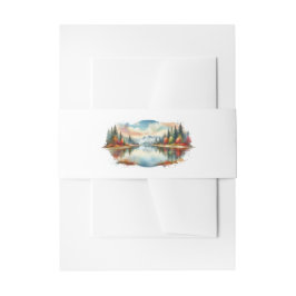 Rustikale Herbsthochzeit am See Einladungsbanderole