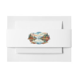 Rustikale Herbsthochzeit am See Einladungsbanderole