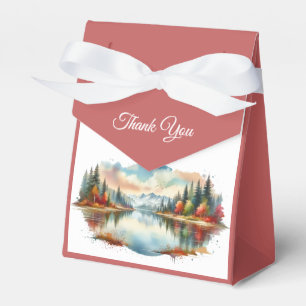 Rustikale Herbsthochzeit am See Geschenkschachtel