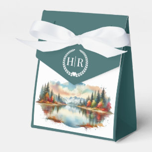Rustikale Herbsthochzeit am See Geschenkschachtel