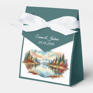 Rustikale Herbsthochzeit am See Geschenkschachtel