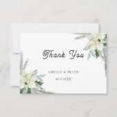 Rustikale Herbsthochzeit Dankeskarte (Vorderseite)