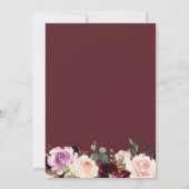 Rustikale Herbsthochzeit Einladung (Rückseite)