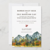 Rustikale Herbsthochzeit Einladung (Vorderseite)