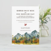 Rustikale Herbsthochzeit Einladung (Stehend Vorderseite)