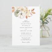 Rustikale Herbsthochzeit Einladung (Stehend Vorderseite)