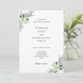 Rustikale Herbsthochzeit Einladung (Stehend Vorderseite)