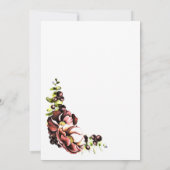 Rustikale Herbsthochzeit Einladung (Rückseite)