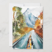 Rustikale Herbsthochzeit - Einladung (Rückseite)