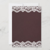 Rustikale Herbsthochzeit Einladung (Rückseite)