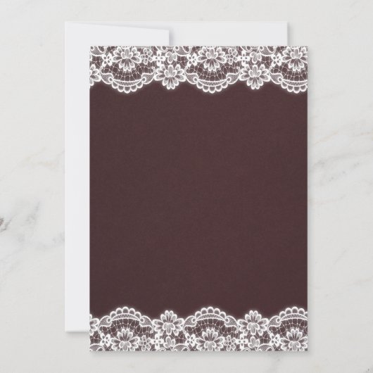 Rustikale Herbsthochzeit Einladung (Rückseite)