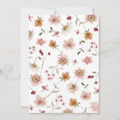 Rustikale Herbsthochzeit Einladung (Rückseite)