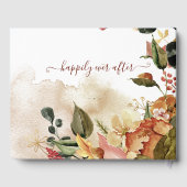 Rustikale Herbsthochzeit Gästebuch (Rückseite)