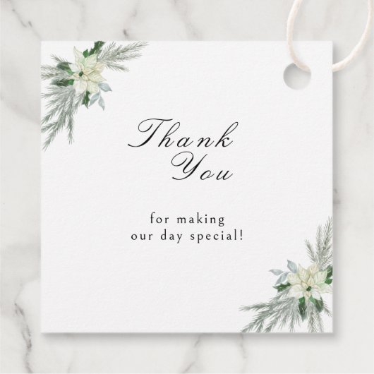 Rustikale Herbsthochzeit Geschenkanhänger (Rückseite)