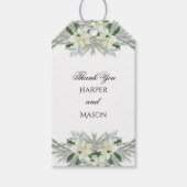 Rustikale Herbsthochzeit Geschenkanhänger (Vorderseite)