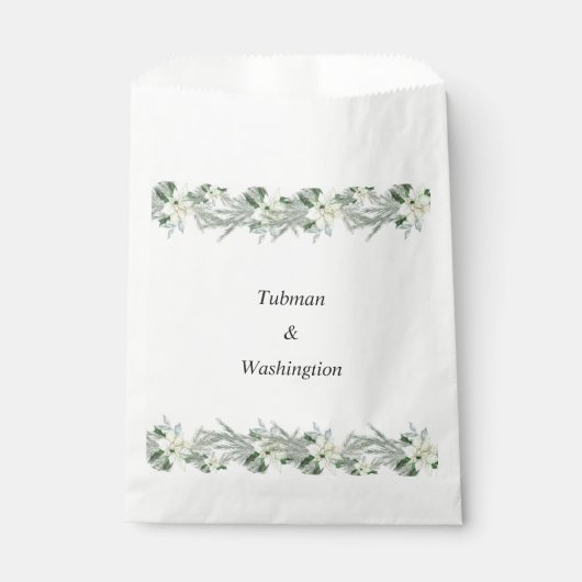 Rustikale Herbsthochzeit Geschenktütchen (Vorderseite)