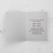 rustikale Herbsthochzeit im Western Einladung (Innenseite)