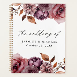 Rustikale Herbsthochzeit Marsala Floral Wedding Planer