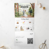 Rustikale Herbsthochzeit mit dreifacher Einladung (Innenseite)