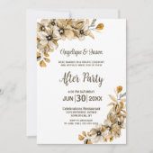 Rustikale Herbsthochzeit nach dem Party Einladung (Vorderseite)
