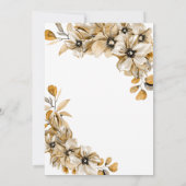 Rustikale Herbsthochzeit nach dem Party Einladung (Rückseite)