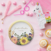 Rustikale Herbsthochzeit Pappteller (Party)