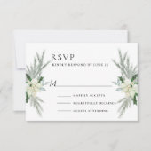 Rustikale Herbsthochzeit RSVP Karte (Vorderseite)