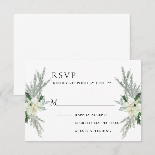 Rustikale Herbsthochzeit RSVP Karte (Vorne/Hinten)