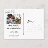 Rustikale Herbsthochzeit | SAVE THE DATE Ankündigungspostkarte (Rückseite)