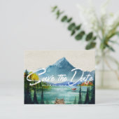 Rustikale Herbsthochzeit | SAVE THE DATE Ankündigungspostkarte (Stehend Vorderseite)