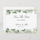 Rustikale Herbsthochzeit Save the Date Postkarte (Vorne/Hinten)