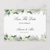 Rustikale Herbsthochzeit Save the Date Postkarte (Vorderseite)