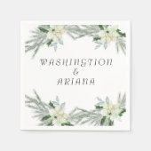 Rustikale Herbsthochzeit Serviette (Vorderseite)