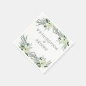 Rustikale Herbsthochzeit Serviette (Ecke)