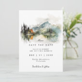 rustikale Herbsthochzeit speichern Sie die Dattelk Dankeskarte (Stehend Vorderseite)