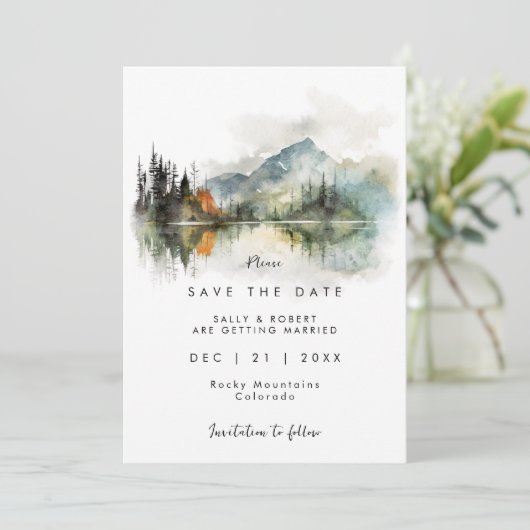 rustikale Herbsthochzeit speichern Sie die Dattelk Dankeskarte (Stehend Vorderseite)