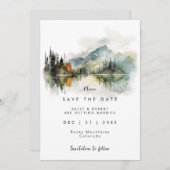 rustikale Herbsthochzeit speichern Sie die Dattelk Dankeskarte (Vorne/Hinten)