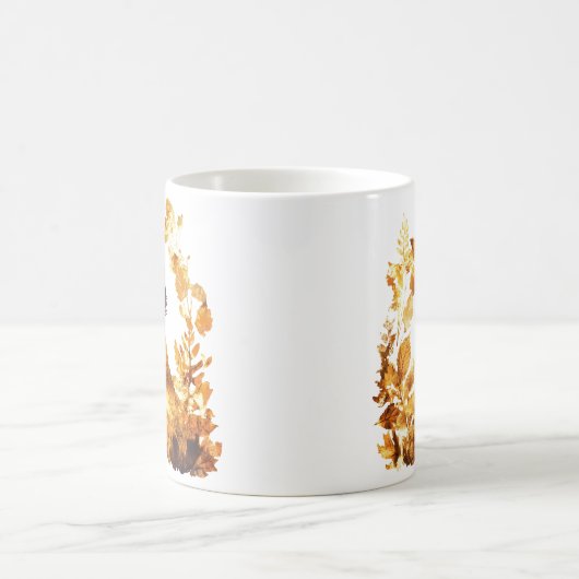 Rustikale Herbsthochzeit-Tasse Kaffeetasse (Mittel)