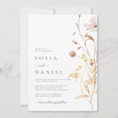 Rustikale Herbsthochzeit von Boho Einladung (Vorderseite)