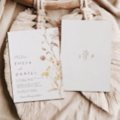 Rustikale Herbsthochzeit von Boho Einladung