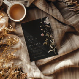 Rustikale Herbsthochzeit von Boho Einladung