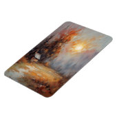 Rustikale Herbsthütte Landschaft Herbst Kunst Magnet (Linke Seite)