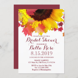 Rustikale Herbstkarten Brautparty Einladung