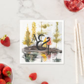 Rustikale Herbstkiefern Personalisiert Serviette (Beispiel)