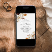 Rustikale Herbstkuchen Einladung