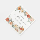 Rustikale Herbstkuppeldusche Serviette (Ecke)