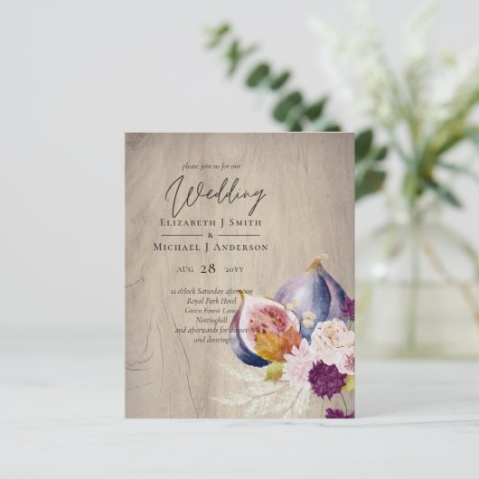 Rustikale Herbstkuppeln Blume Hochzeit (Stehend Vorderseite)