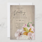 Rustikale Herbstkuppeln Blume Hochzeit (Vorderseite)